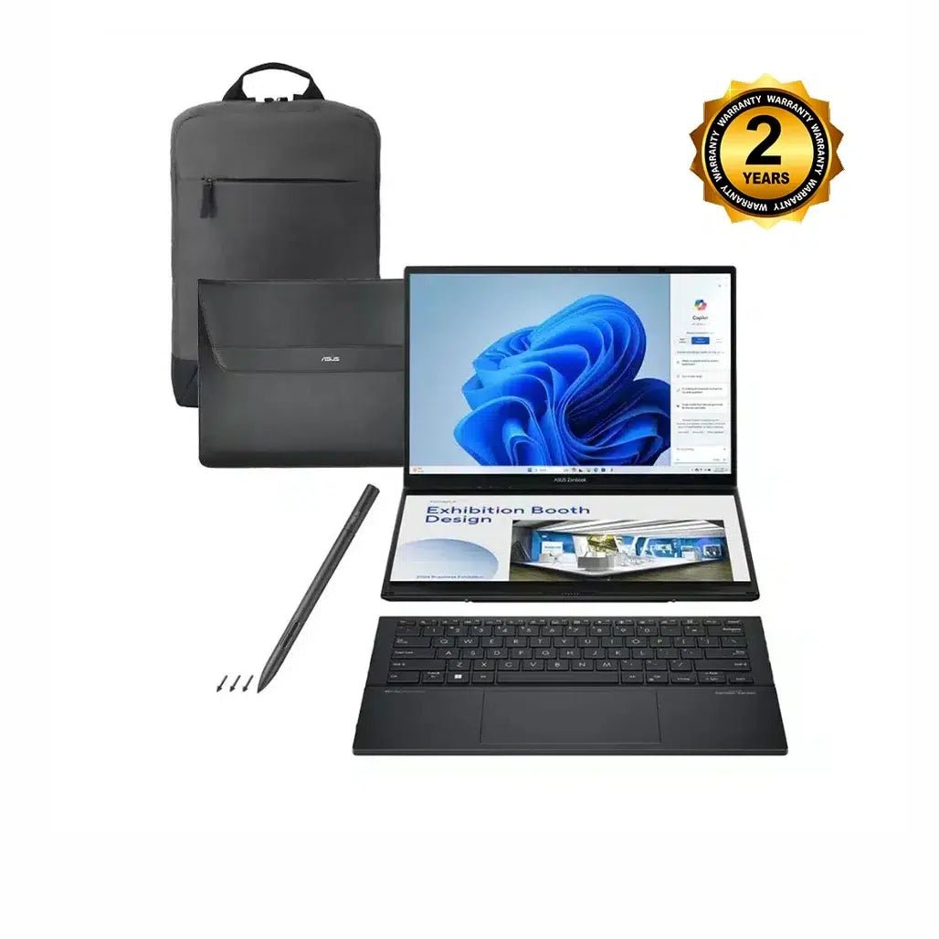 asus-zenbook-pro-duo-ux8406ca-pz005w-ultra-9-intel®-arc-1.jpg Asus ZenBook Pro Duo UX8406CA-PZ005W - Ultra 9 - Intel® Arc - Image 1