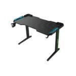Green Lion RGB Gaming Desk  BLACK/ GREEN - GNRGBGDESKBK - Image 2