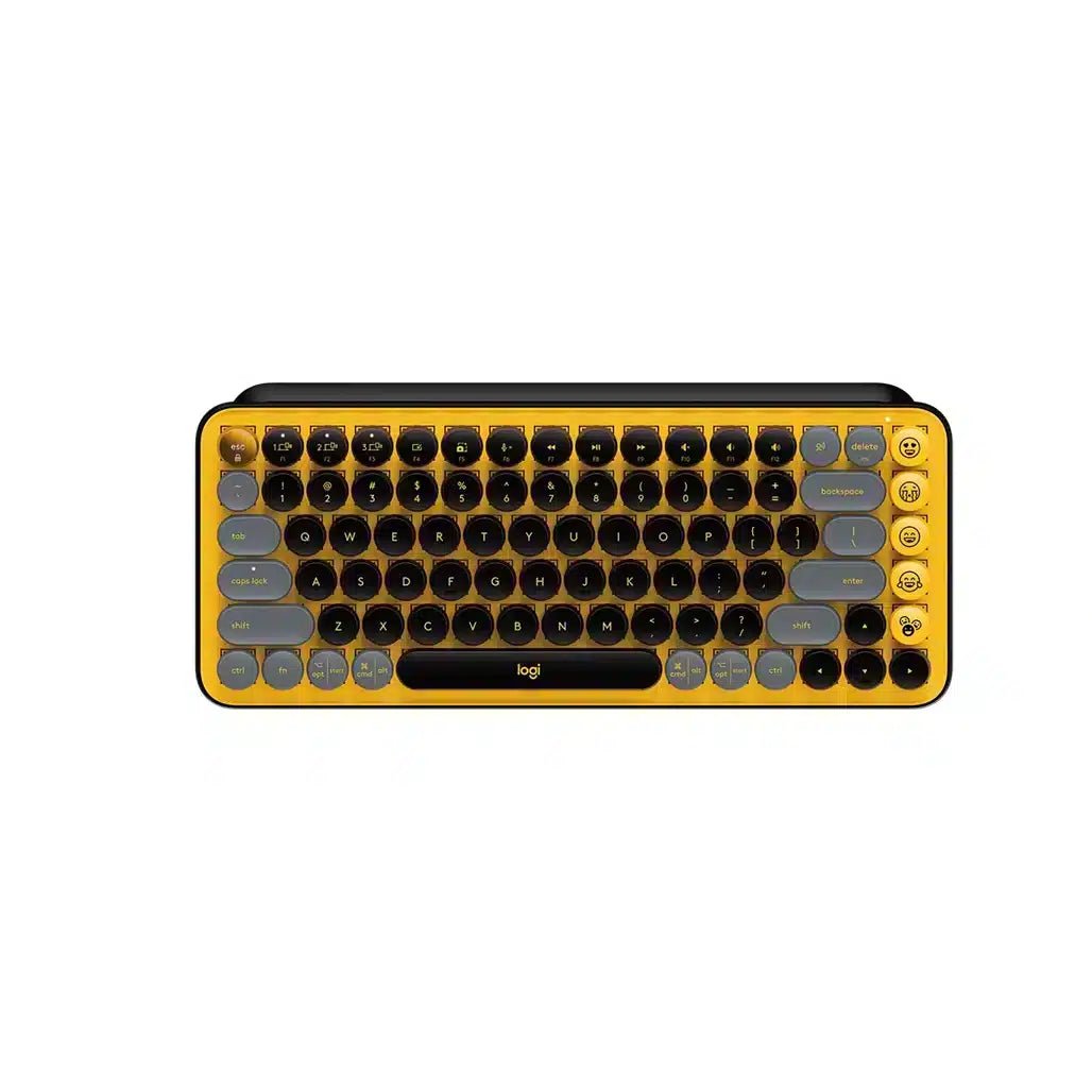 logitech-pop-keys-wireless-keyboard-mechanical-emoji-yellow-english.-920-010707-1.jpg Logitech POP Keys Wireless keyboard Mechanical Emoji Yellow English. 920-010707 - Image 1